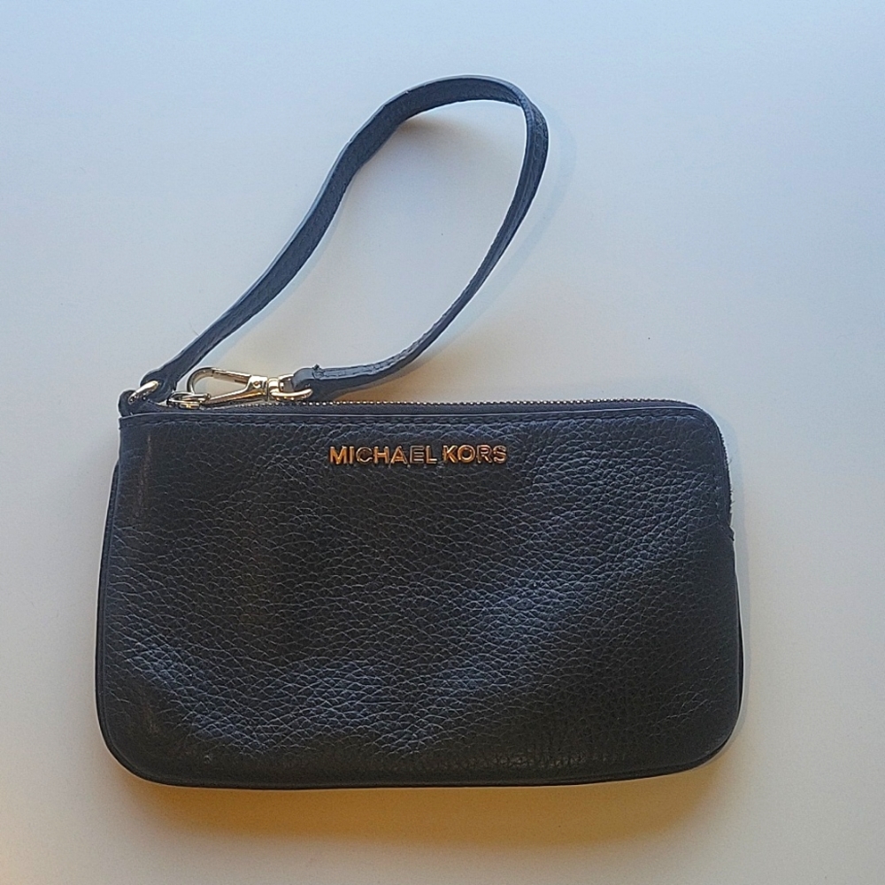Michael kors black wristlet
